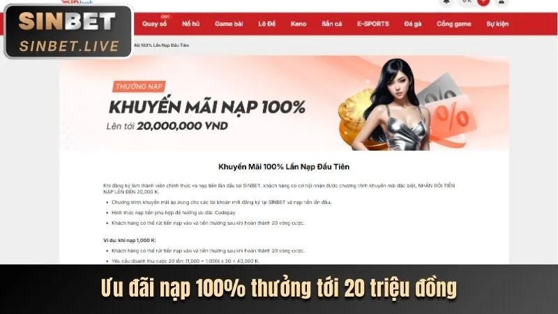 Thưởng nạp lại Sanclub Casino